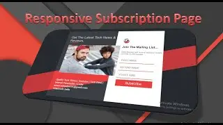 How to make subscription page using HTML and CSS || CSS Effects || Smartcode India
