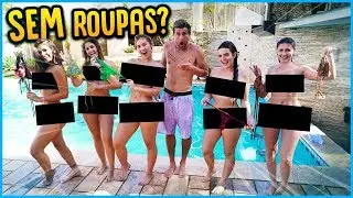 5 MENINOS VS 5 MENINAS: SEM ROUPA NA PISCINA!! [ REZENDE EVIL ]