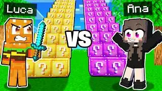 Cursa Pe SCARI DE LUCKY BLOCK vs ANA si MARIUSICA!