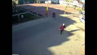 Potrącenie rowerzysty w Bytowie