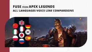 Fuse - All Languages Menu Voice Line Comparisons | Apex Legends