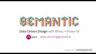 Semantic - Data-Driven Design with Rhino and Power BI in 3D