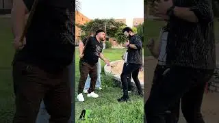 He pretends to be strong 3 😂