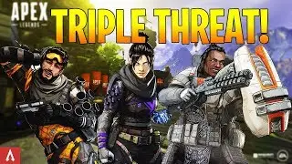 Apex Legends - Triple Threat Squad | (Apex Legends Highlights)