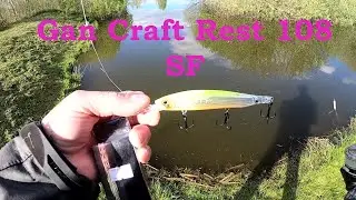 Выбираем Воблер на щуку. Воблер для пассивной щуки. Gan Craft Rest 108 SF.   mp4