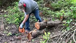 Vintage Frontier Mini Chainsaw - Cutting and BS