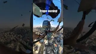 Money in parachute while BASE jumping | FULL JUMP