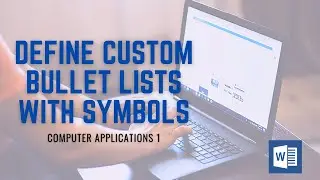 Define Custom Bullet Lists with Symbols