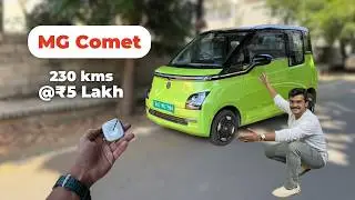 MG Comet EV: Perfect City Car? Full Review - Range, Life time Battery Warranty & 4-Passenger Space!