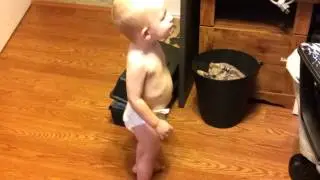 Baby Getting Down To The Gummy Bear Song