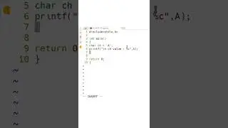 #9 Learn C Programming : character variable 