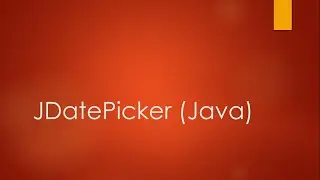 JDatePicker Java