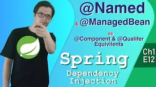 @Named & @ManagedBean like @Component & @Qualifier | Dependency Injection |Spring Tutorial |Ch1|E12|
