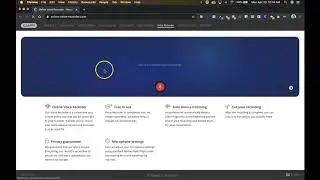 Recording with Online Voice Recorder