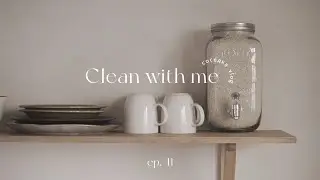 Ep. 41 clean with me | gardening and cooking | washing machine care tips