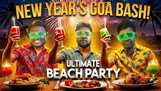 New Year party at Baga Beach Goa - Bye Bye Goa - Tire blast in the woods GOA SERIES EP-5 | DJstudios
