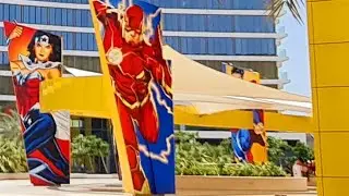 Warner Bros World Full Tour Abu Dhabi,  Gotham City,  Cartoon Junction,  Bedrock, Metropolis, Plaza