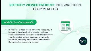 Recently Viewed Product: eCommerceGo Addon