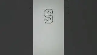 Double stroke vertical capital letters S 