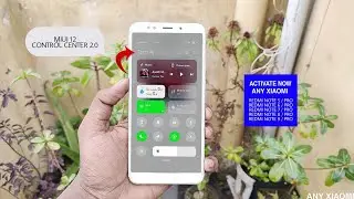 MIUI 12 New Control Center Enable on Any Xiaomi | Customize Control Center 2.0