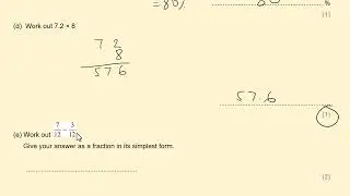 GCSE Maths Revision Foundation Non Calculator AO1 questions