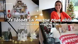 VLOG⎟J'installe les décorations de Noël⎟DIY d'un village de Noël