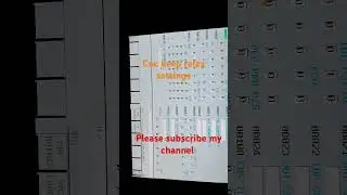 parameters settings in CNC Machine 