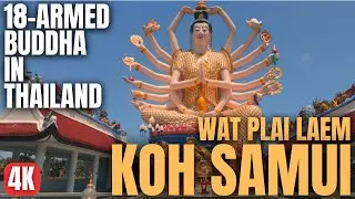 Peaceful 4K Walk at Thailand’s 18-Armed Buddha Temple – Wat Plai Laem