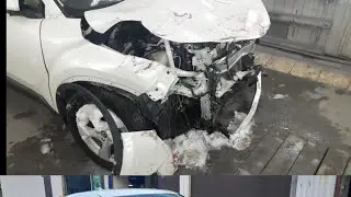 Тайота C-HR. Очень сильный лобовой удар 👊. Восстановление#кузовнойремонтцены #ремонтавто #топ #ремо