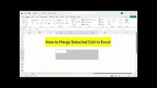 **Merge Selected Cells in Excel | How to Merge Cells | MS Excel Tutorial | The Officer Tutorial**