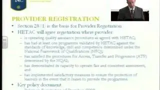 Key QA Interventions Provider Registration Program Validation Institutional Review