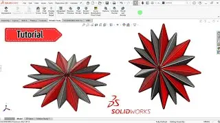 How to quickly create a 3D star model design in Solidworks