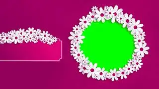 Purple Wedding Title Motion Background Video Effects HD | Green Screen free Template 006/006