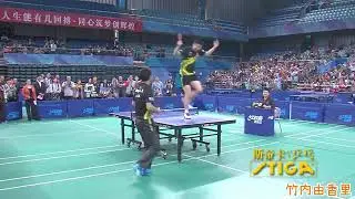 Table Tennis Ma Long's pedestal Zhang Jike with no hands or legs on the super shot #Shorts