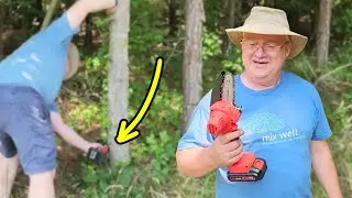 New Huing Mini Chainsaw Review by Skeptics