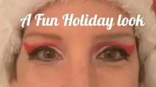 Holiday look, Santa Hat eyes! #makeup #makeuptutorial #christmas #holidaymakeup #eyeshadowtutorial