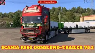 ETS2 1.50 Scania R560 Donslund+Trailer v5.2