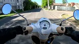 Honda Giorno AF 77 катаем