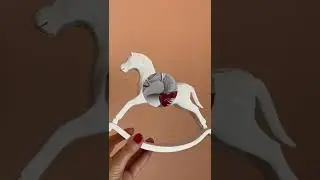 Интерьерная игрушка лошадка-качалка. Декор.