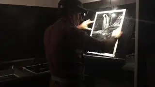 Diego Ortiz Mugica copiando "Agua"