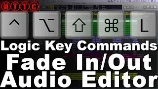 Logic Pro X Key Commands: Silence, Fade In & Out in Audio Editor