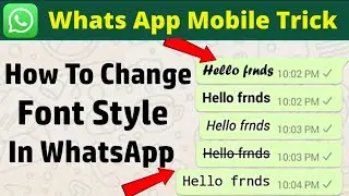 How to change whatsapp font style in telugu/whatsapp font change || RAJA TECH IN TELUGU