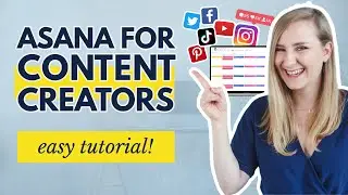 Create An INSTAGRAM Content Calendar From Scratch | ASANA FOR CONTENT CREATORS