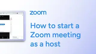 How to start a Zoom meeting as a host