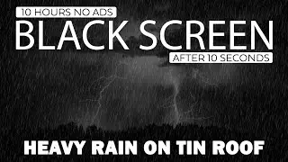 Sleep With Scary Heavy Rain On The Roof Of The House At Night   Rain Sounds For Sleep And Relaxation