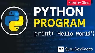 Python Tutorial for Beginners | Print Hello World Program 