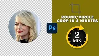 EASY WAY TO MAKE ROUND/CIRCLE CROP IN PHOTOSHOP IN 2 MINUTES |🔥🔥🔥