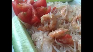 Фунчоза c креветками