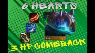 TFT: 6 Hearts + URGOT - 3 HP Monster Comeback | LoL TFT Set 8