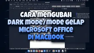 How to Change Between Dark and Light Mode in Microsoft Office on macOS MacBook Pro & Air